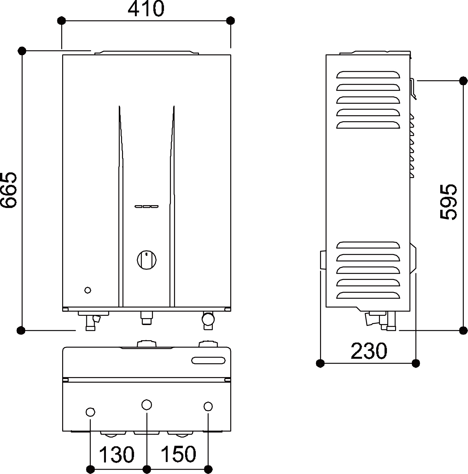屋外一般型熱水器 | RU-B1021RFN/RU-B1221RFN